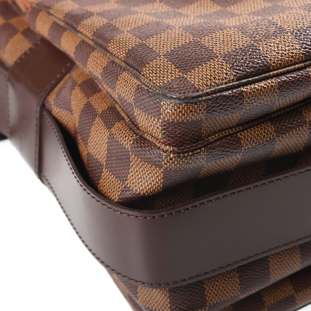 LOUIS VUITTON(ルイヴィトン) ダミエ ナヴィグリオ PVC レザー メッセンジャー ショルダーバッグ ブラウン N45255 レディース