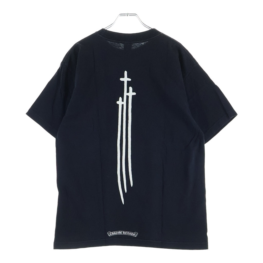 CHROME HEARTS(クロムハーツ) THREE CROSS S/S TEE スリークロス 半袖Tシャツ カットソー コットン ブラック