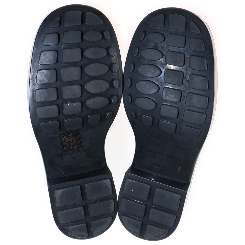 BOTTEGA VENETA(ボッテガヴェネタ) ムッシュ チャンキーソール レザー ビットローファー シューズ ブラック