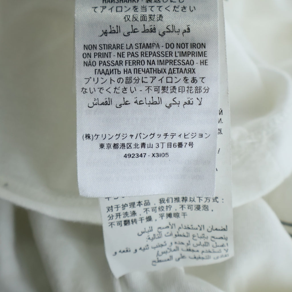 GUCCI(グッチ) 18SS Ouroboros Print Tee ウロボロス スネークプリント 半袖Tシャツ カットソー ロゴ コットン ホワイト 492347 X3I05
