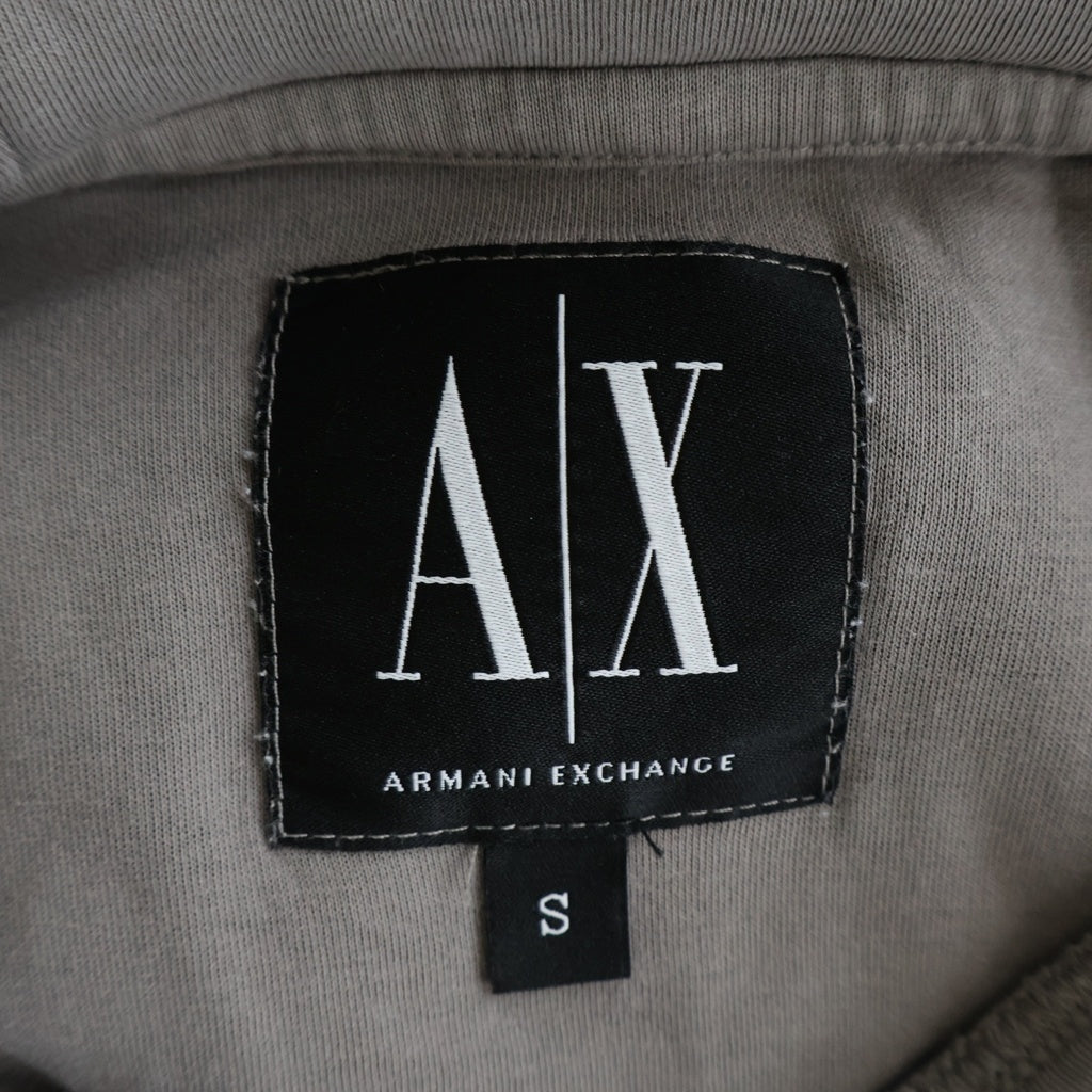 Armani Exchange(アルマーニ エクスチェンジ) ICON フロントロゴ刺繍 プルオーバーパーカー フーディー コットン ポリエステル グレー XM000369 AF10818