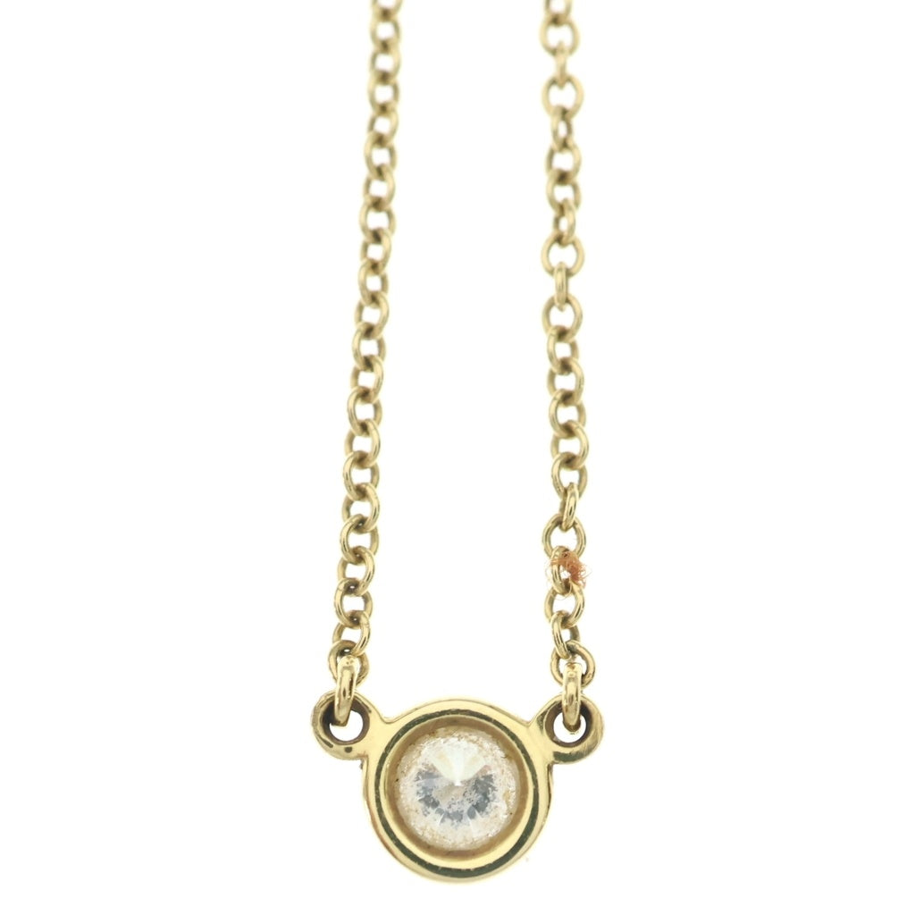 TIFFANY & Co.(ティファニー) バイザヤード ダイヤネックレス ペンダント チェーン 750YG レディース