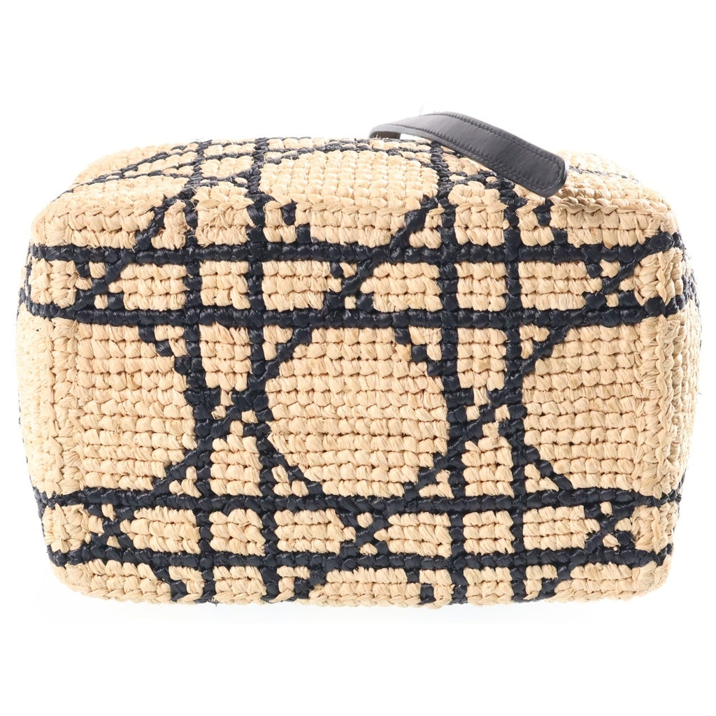 Christian Dior(クリスチャンディオール) マクロカナージュ バーティカル トートバッグ スモール ラフィア レザー M2870OQWM_M921 レディース