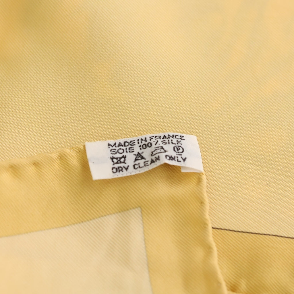 HERMES(エルメス) カレ90 Pythagore シルクスカーフ クリーム レディース