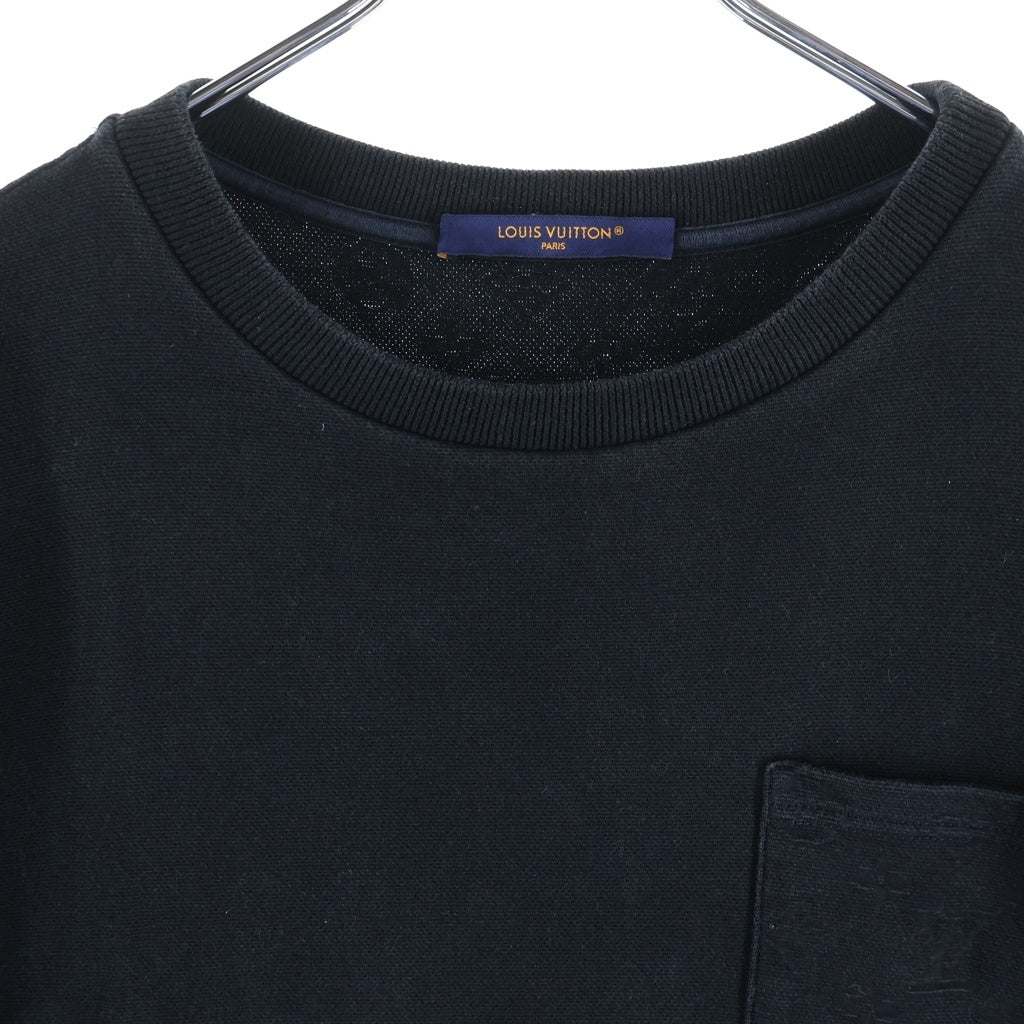 LOUIS VUITTON(ルイヴィトン) 24SS モノグラム ポケット 半袖 Tシャツ カットソー ブラック RM241MQ TCL HQY41W