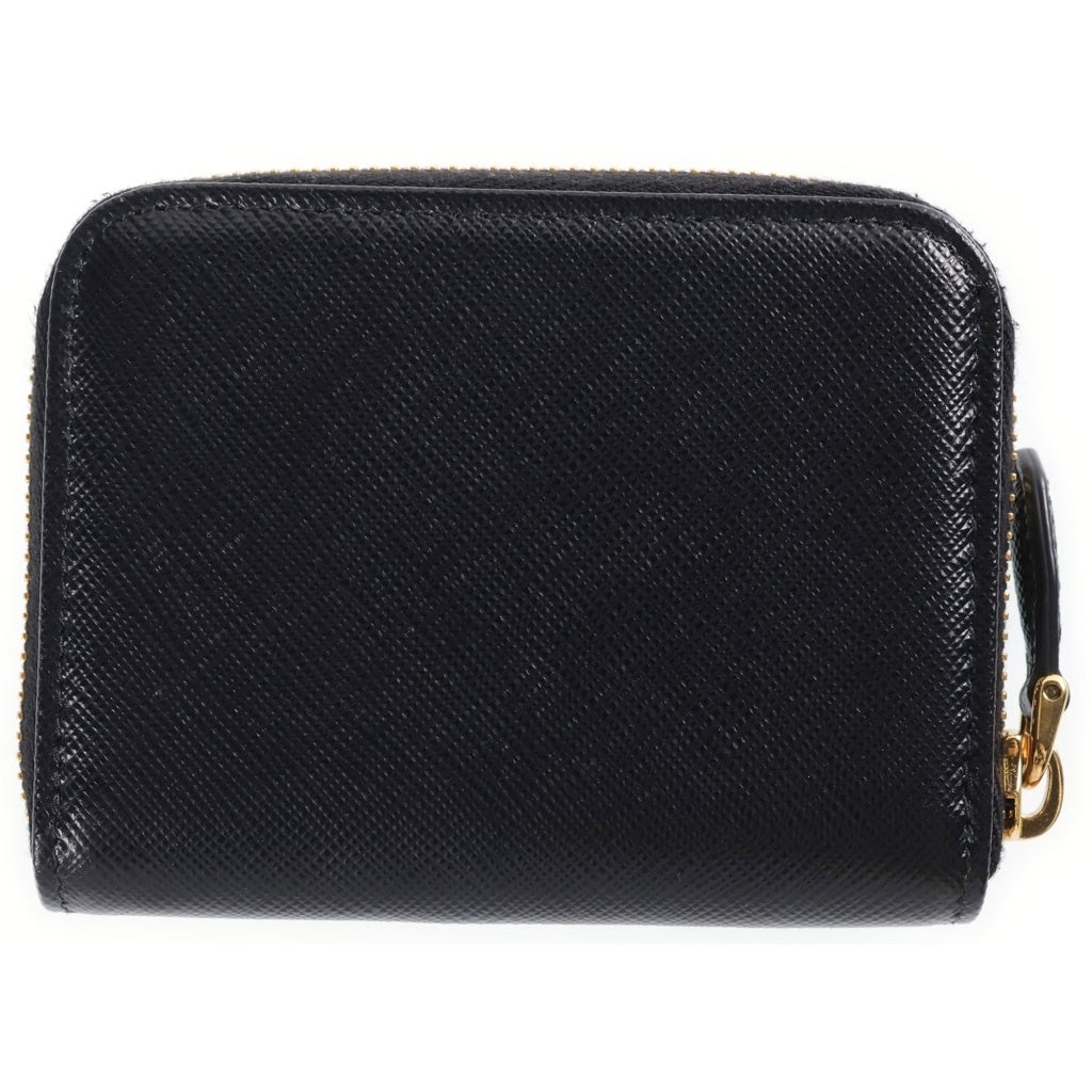 PRADA(プラダ) サフィアーノ ラウンドファスナー 財布 ブラック レザー 1MM268 レディース