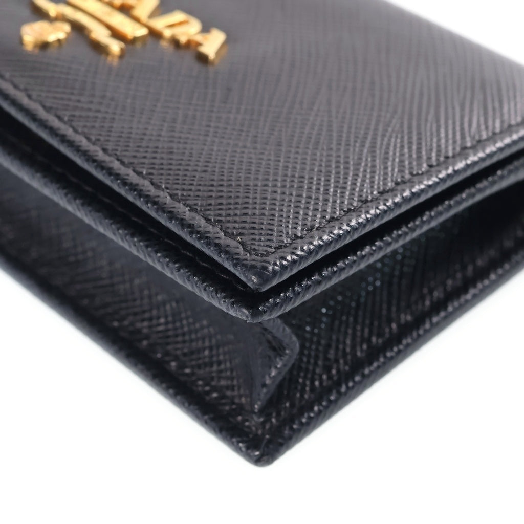 PRADA(プラダ) サフィアーノ 名刺入れ カードケース ブラック レザー 1MC122