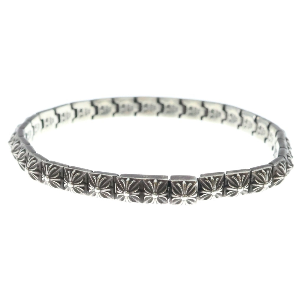 CHROME HEARTS(クロムハーツ) PYRAMID PLS LNK 1/4 ピラミッドプラス ブレスレット シルバー BCA179