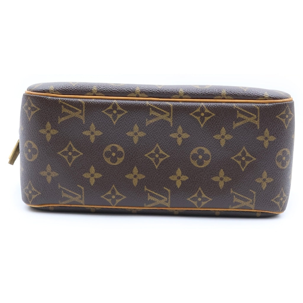 LOUIS VUITTON(ルイヴィトン) モノグラム シテMM ショルダーバッグ 肩がけバッグ ブラウン PVCレザー M51182 ゴールド金具 レディース