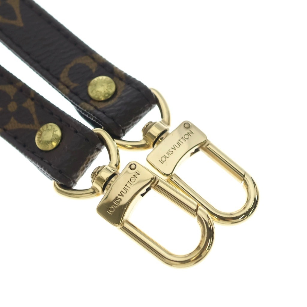 LOUIS VUITTON(ルイヴィトン) モノグラム ショルダーストラップ ブラウン レザー J52315 ゴールド金具
