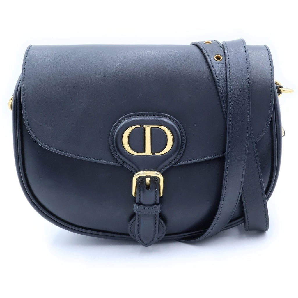 Christian Dior(クリスチャンディオール) ボビーバッグ ミディアム ショルダーバッグ グレインド カーフスキン ブラック レディース