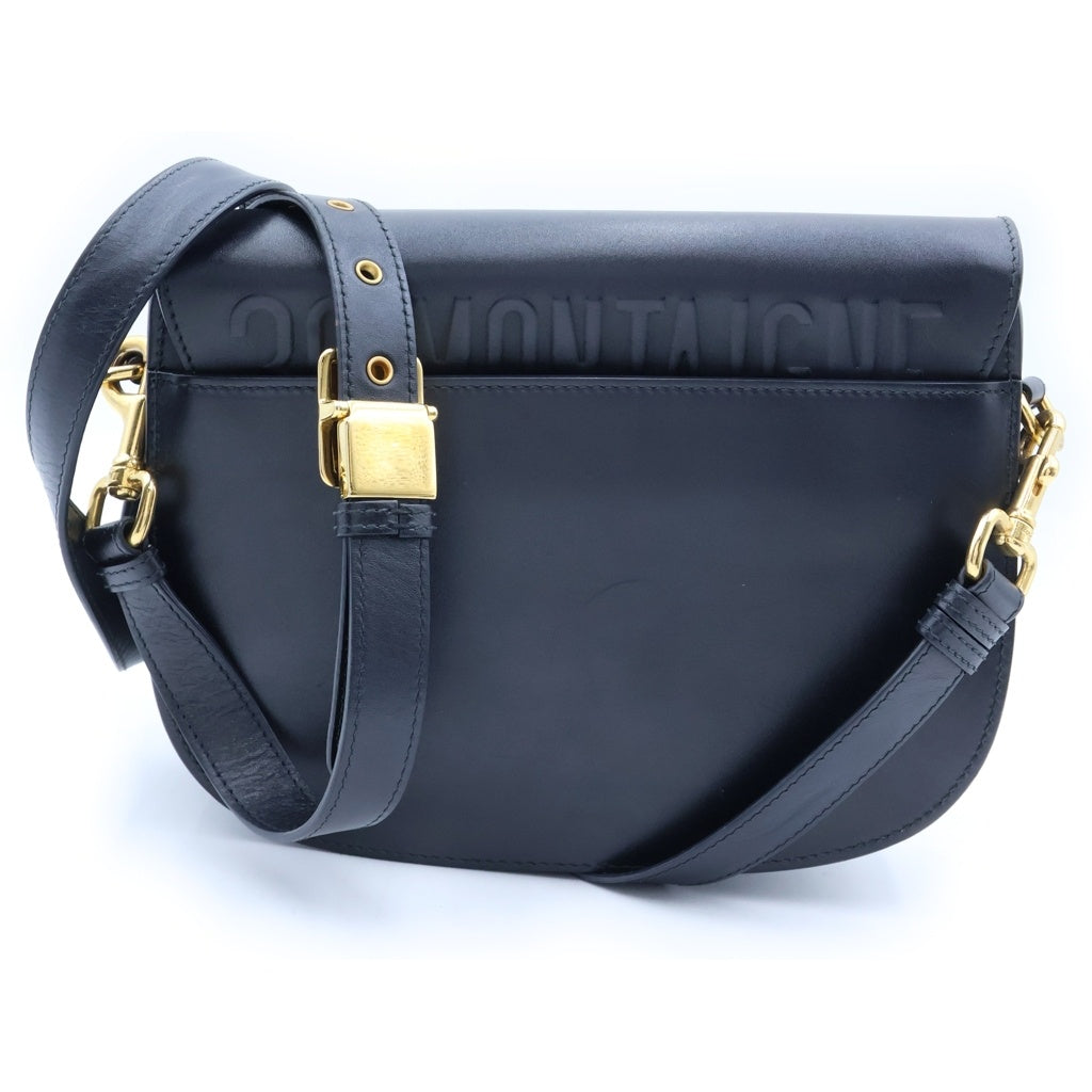 Christian Dior(クリスチャンディオール) ボビーバッグ ミディアム ショルダーバッグ グレインド カーフスキン ブラック レディース