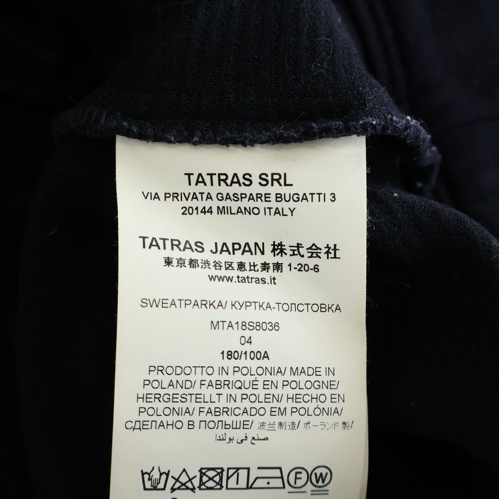 TATRAS(タトラス) ジップアップ ブルゾン アウター スタンドカラー コットン ネイビー