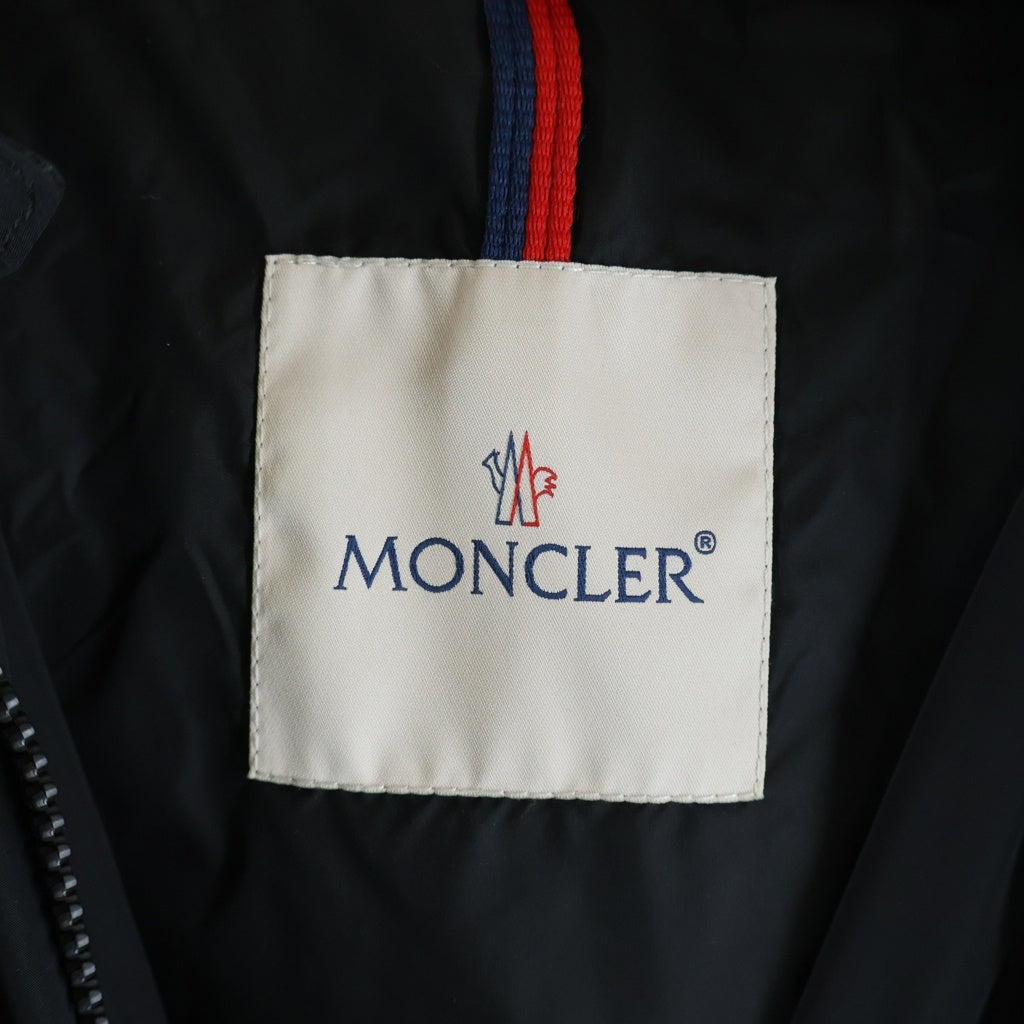 MONCLER(モンクレール) AQUILAIN GIUBBOTTO ロング コート フード付き ウインドブレーカー ブラック F10931C72500 C0726 レディース