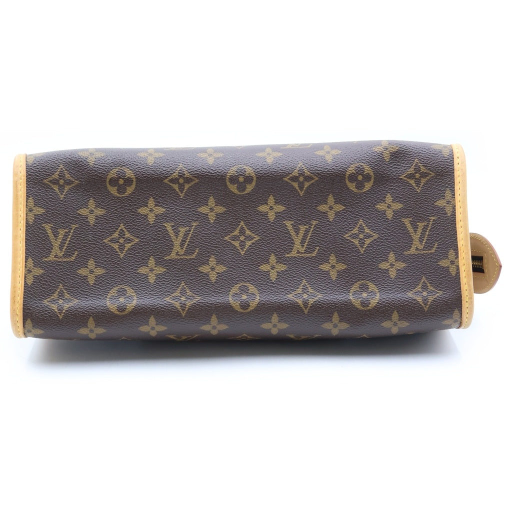 LOUIS VUITTON(ルイヴィトン) モノグラム ポパンクール ハンドバッグ ブラウン レザー×PVC M40009 ゴールド金具 レディース