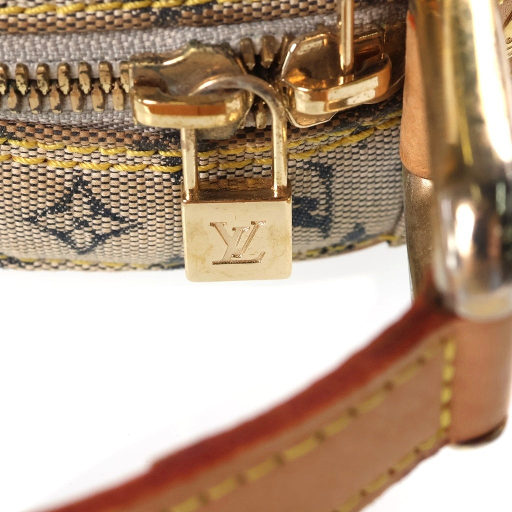 LOUIS VUITTON(ルイヴィトン) ジャンヌGM ショルダーバッグ ポシェット モノグラムミニ キャンバス レザー ブルー M92000 レディース
