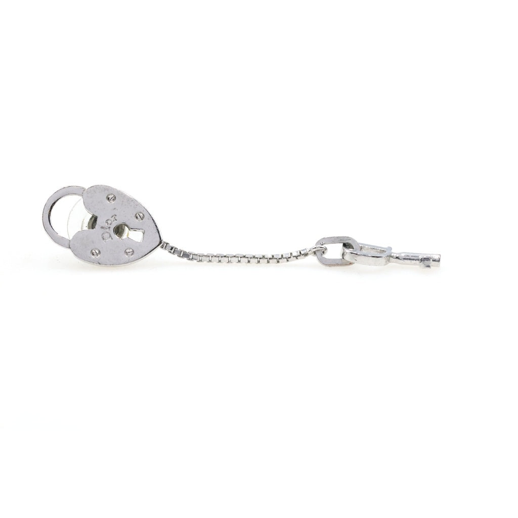 Christian Dior(クリスチャンディオール) ハートロック ピアス シルバー レディース