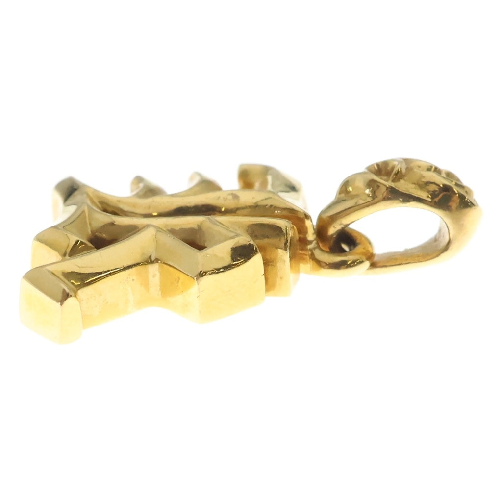 CHROME HEARTS(クロムハーツ) 22K ALPHABET CHARM アルファベットチャーム Kイニシャルチャーム ペンダントトップ ゴールド