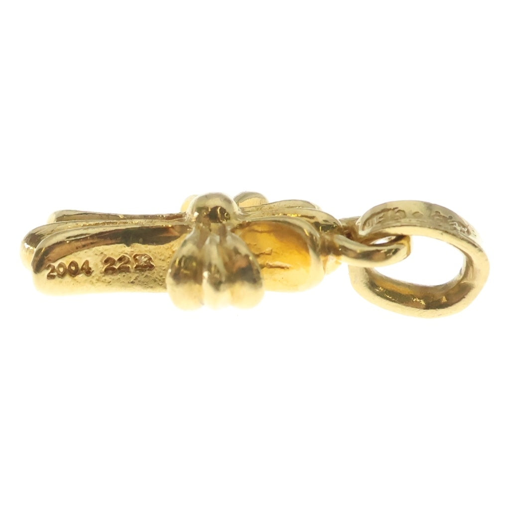CHROME HEARTS(クロムハーツ) 22K CRS BBYFAT ベイビーファットクロス ペンダントトップ ゴールドBCA037