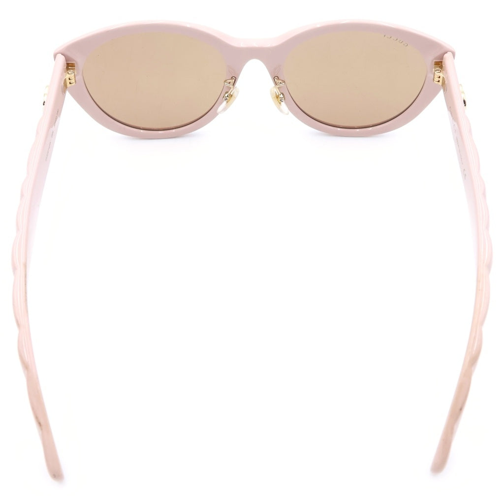 GUCCI(グッチ) GGオーバル サングラス メガネ 眼鏡 ピンク プラスチック GG0814SK 004 56□20-150 レディース