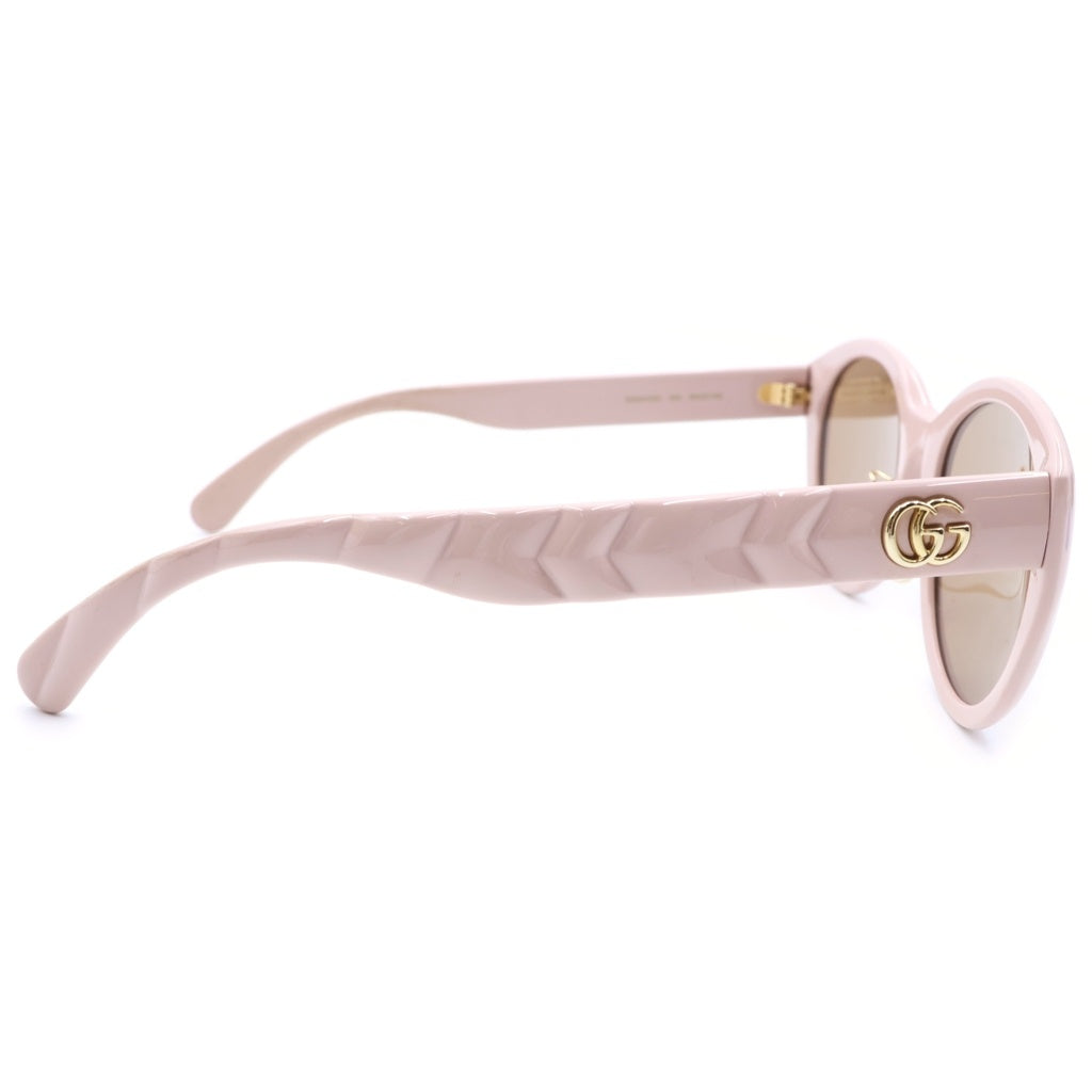 GUCCI(グッチ) GGオーバル サングラス メガネ 眼鏡 ピンク プラスチック GG0814SK 004 56□20-150 レディース