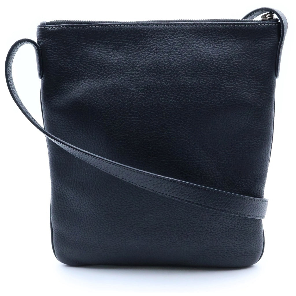 LOEWE(ロエベ) ロゴ ショルダーバッグ ブラック レザー レディース