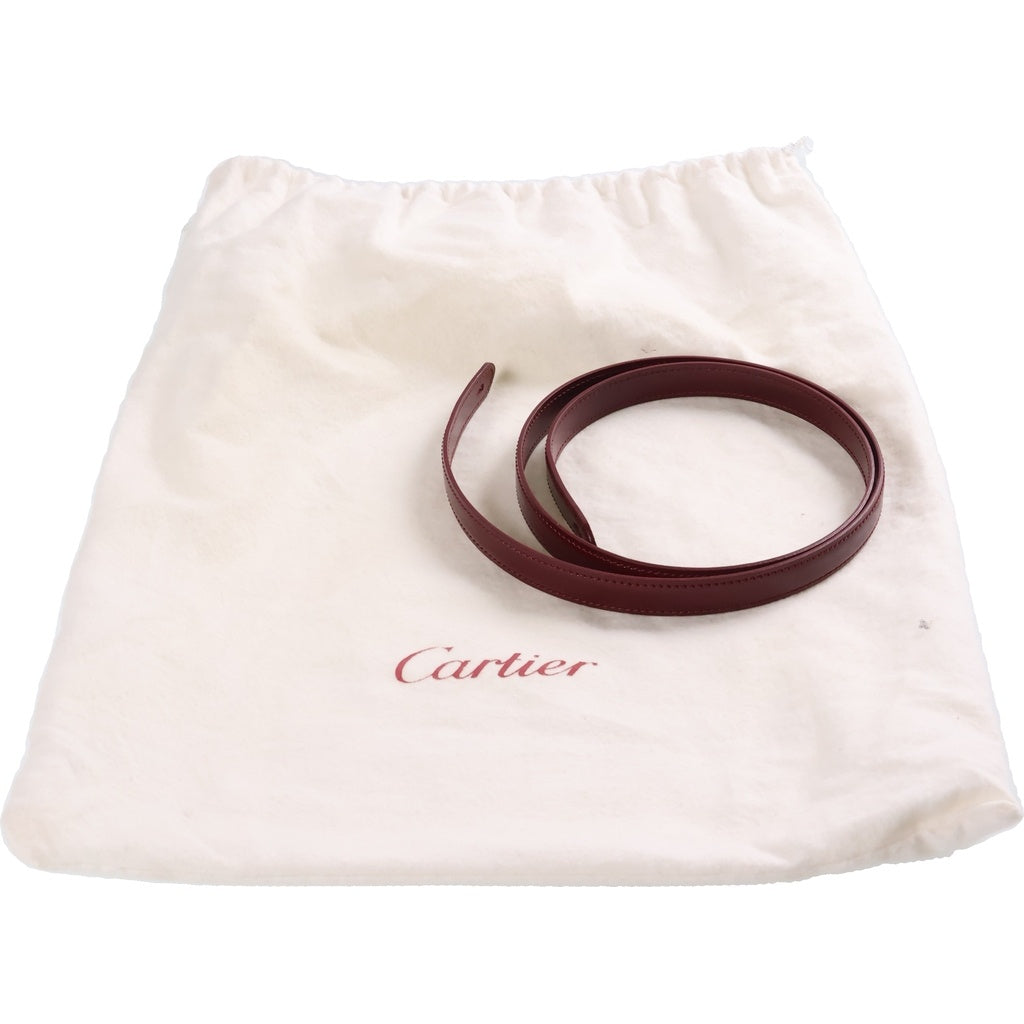 Cartier(カルティエ) パンテール ハンドバッグ 2WAY ショルダーバッグ シルバー金具 レザー ボルドー レディース