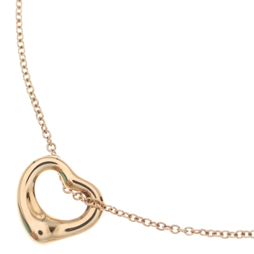 TIFFANY & Co.(ティファニー) オープンハート ネックレス Au750 ピンクゴールド レディース