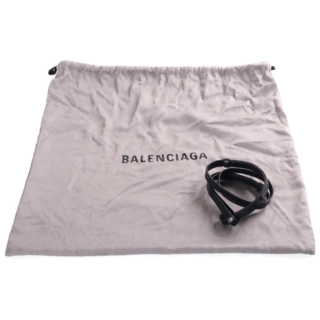 BALENCIAGA(バレンシアガ) シティ 2WAYバッグ ハンドバッグ ショルダーバッグ ブラック レザー×ラフィア 866500 レディース