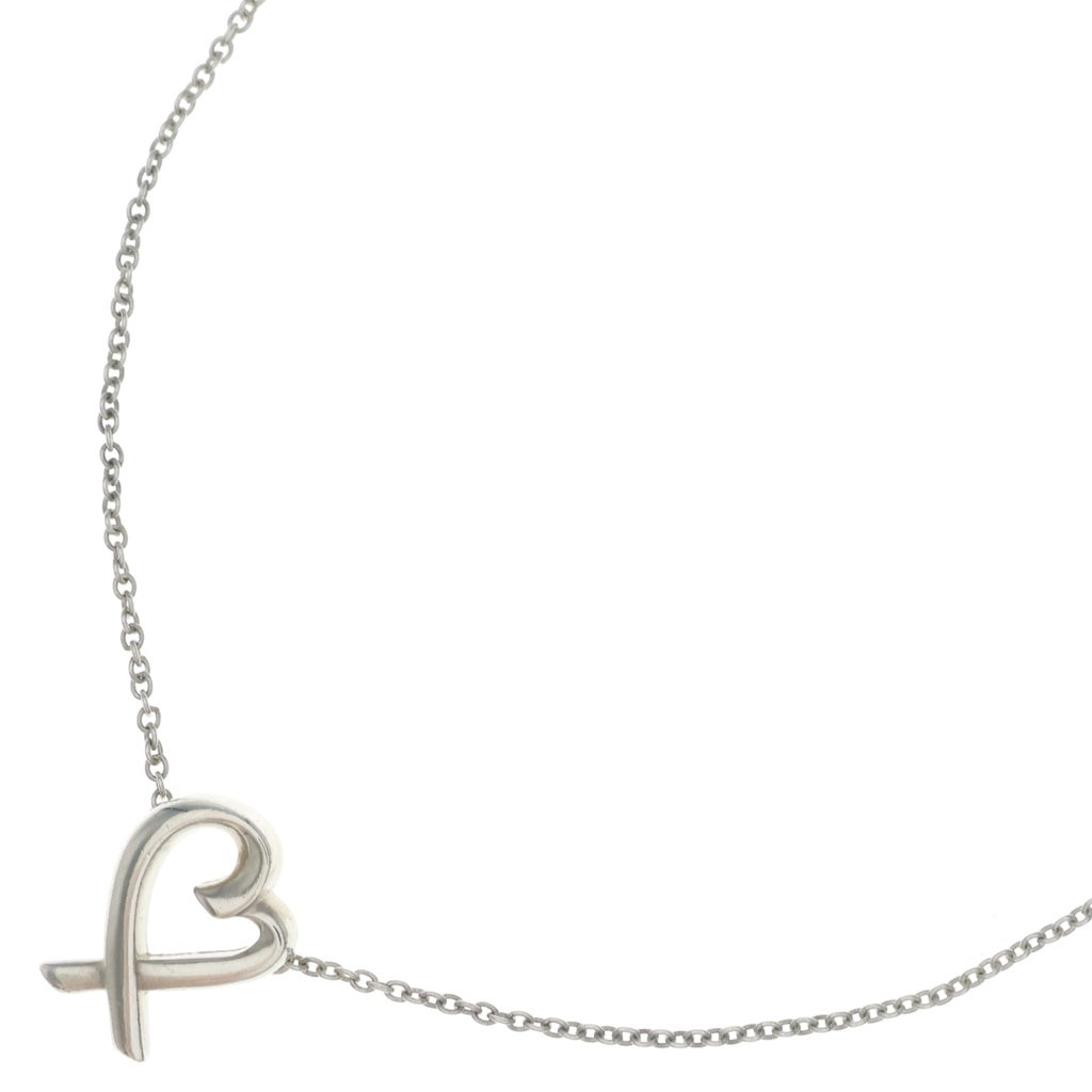 TIFFANY & Co.(ティファニー) ラビングハート ネックレス ペンダント チェーン SV925 レディース