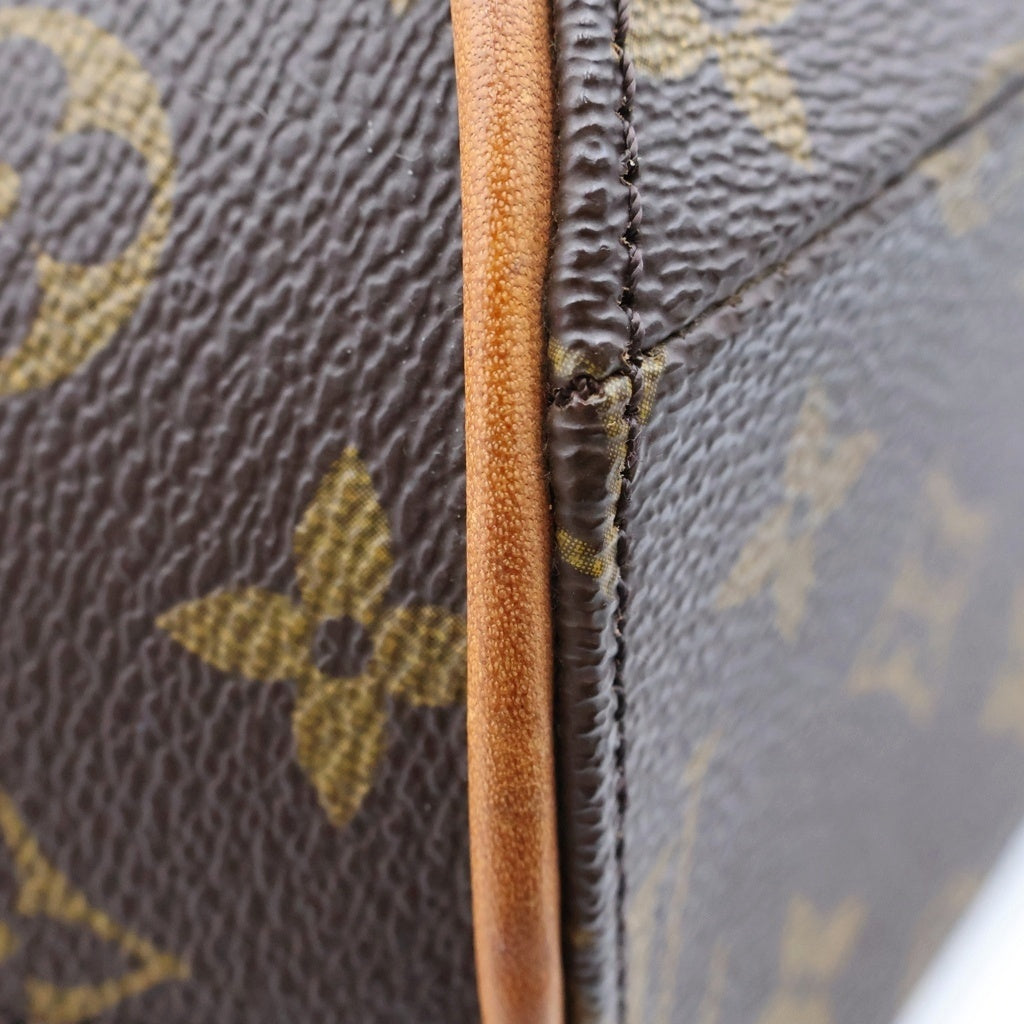 LOUIS VUITTON(ルイヴィトン) モノグラム エリプスMM ハンドバッグ ブラウン レザー×PVC M51126 ゴールド金具 レディース