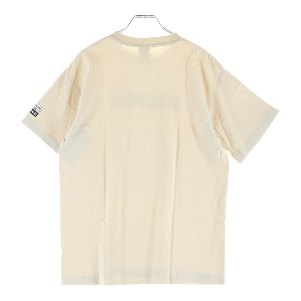 STUSSY(ステューシー) 00s OLD Opposite World Tee 反対語プリント 半袖Tシャツ カットソー 銀タグ ベージュ