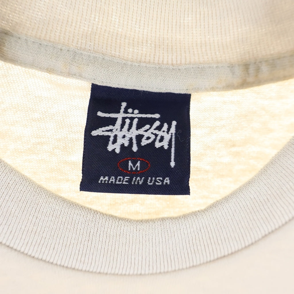 STUSSY(ステューシー) 90s OLD International S/S Tee インターナショナル 半袖Tシャツ カットソー 紺タグ ベージュ
