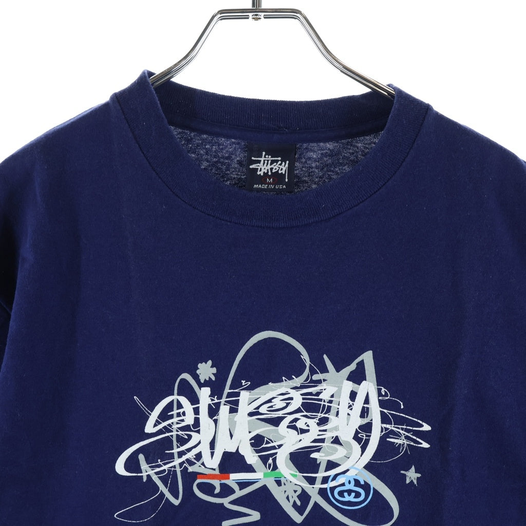 STUSSY(ステューシー) 90s OLD Eric Haze Tagging Tee エリックヘイズ タギング 半袖Tシャツ カットソー 紺タグ ネイビー