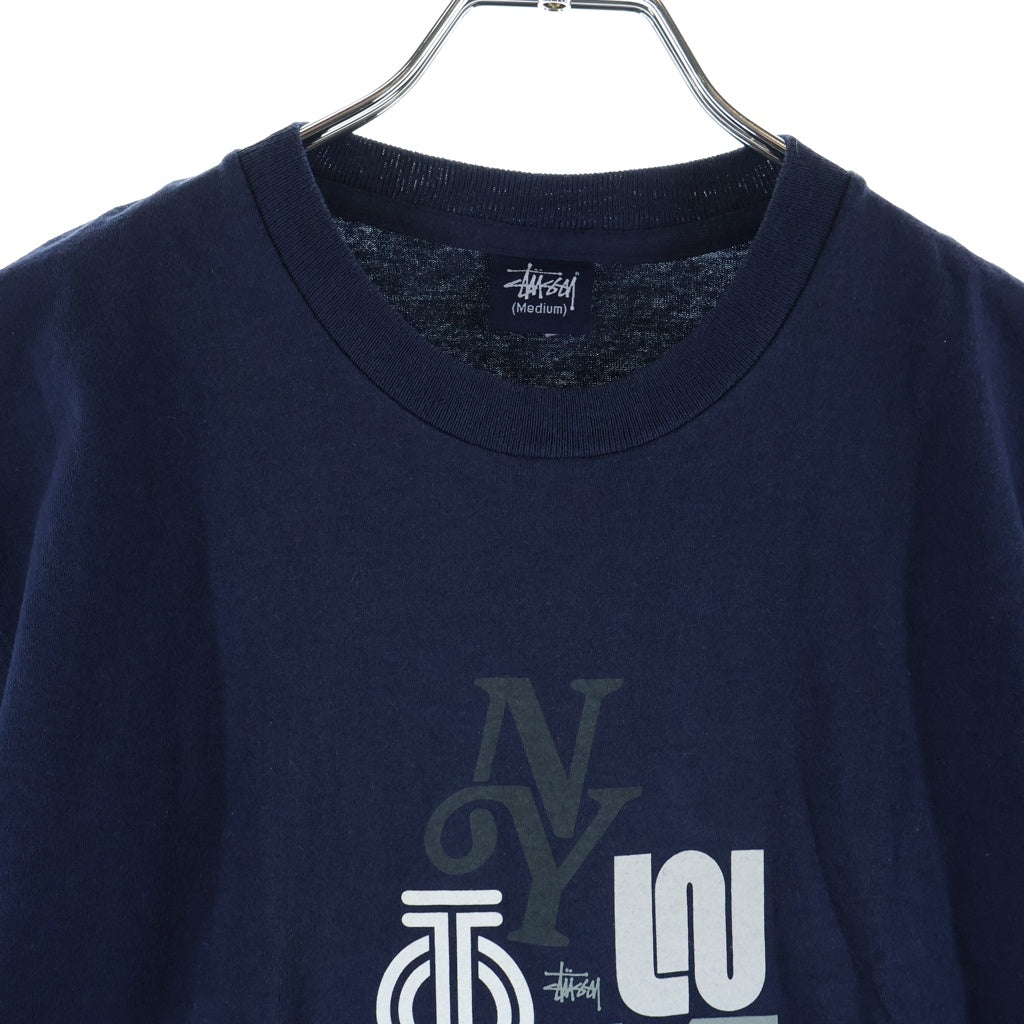 STUSSY(ステューシー) 90s OLD World Tour Tee ワールドツアー 半袖Tシャツ カットソー 都市プリント 紺タグ ネイビー