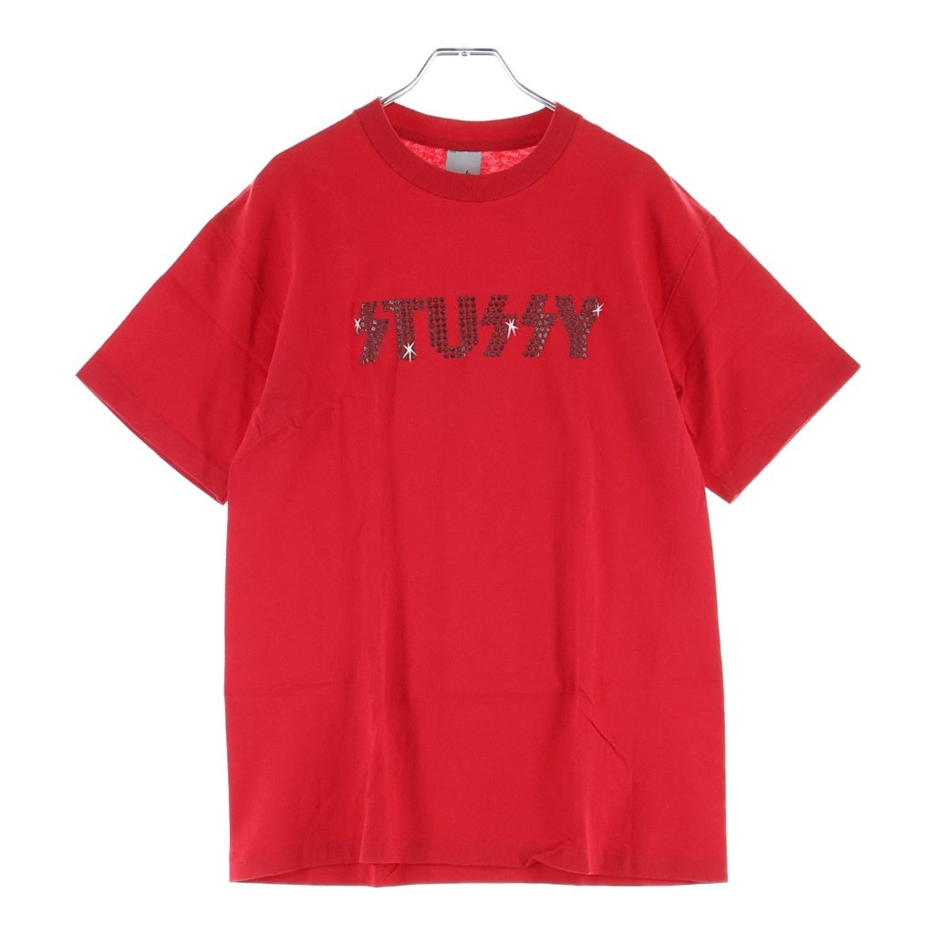 STUSSY(ステューシー) 00s OLD KISS Prody Tee キス パロディ 半袖Tシャツ カットソー 銀タグ USA製 レッド