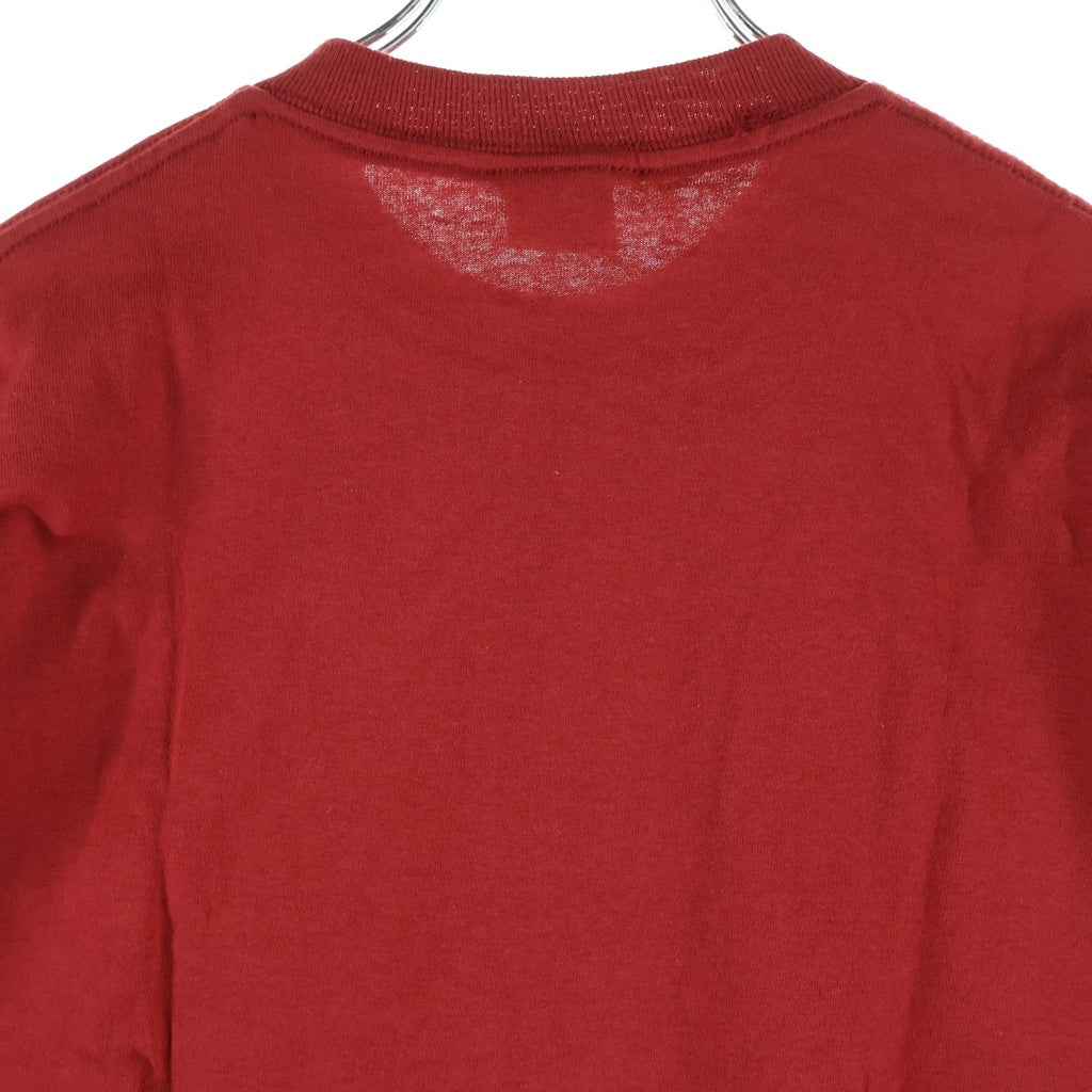 STUSSY(ステューシー) 90-00s OLD STUSSY CORNER SPOT 半袖プリントTシャツ カットソー コットン レッド