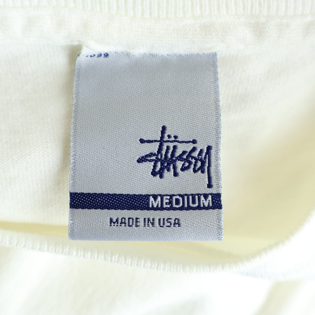 STUSSY(ステューシー) 00s OLD Comic Tee コミック 半袖プリントTシャツ カットソー 銀タグ コットン ホワイト