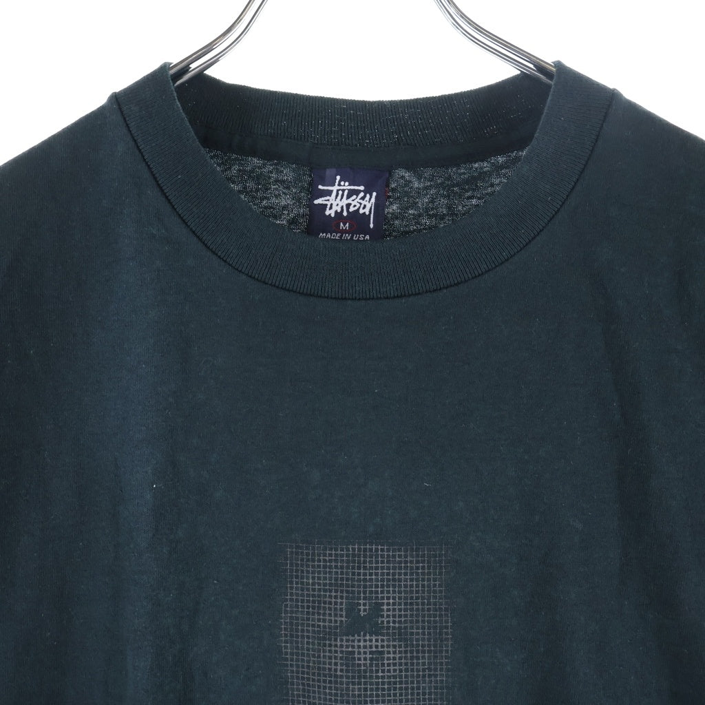STUSSY(ステューシー) 90s OLD Stussy International Tee インターナショナル 半袖Tシャツ カットソー 紺タグ USA製 ダークグリーン