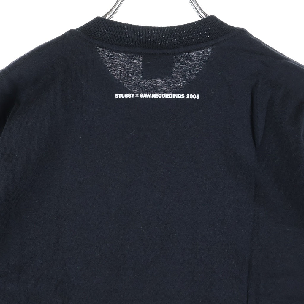 STUSSY(ステューシー) 2005 OLD SAW.RECORDINGS ソウ レコーディングス 半袖Tシャツ カットソー 限定モデル ブラック