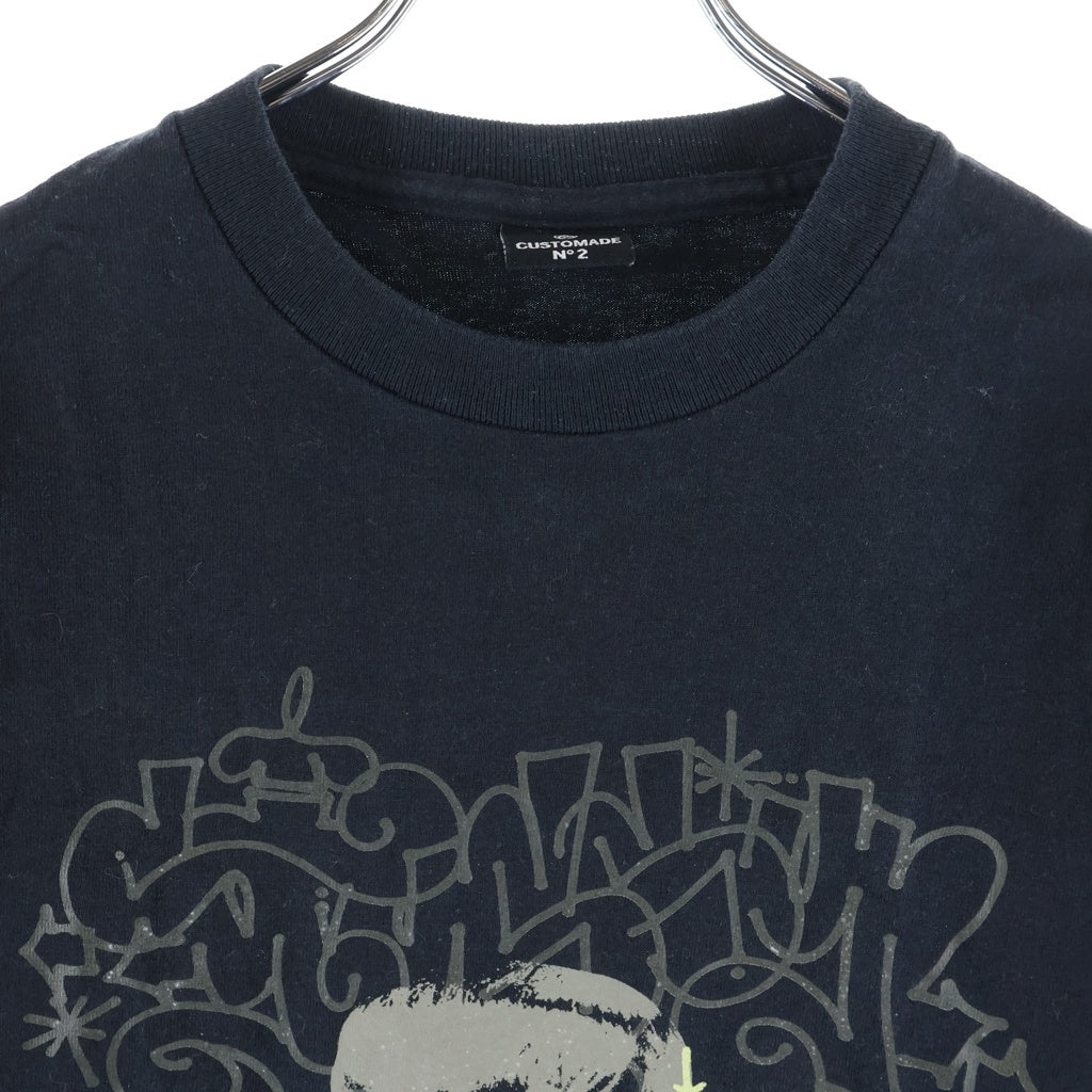 STUSSY(ステューシー) 00s OLD CUSTOMADE フランケンシュタイン 半袖Tシャツ カットソー ブラック