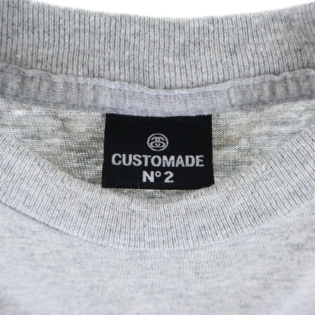 STUSSY(ステューシー) 00s CUSTOMADE Daggers Drawn 両面プリント 半袖Tシャツ カットソー USA製 グレー