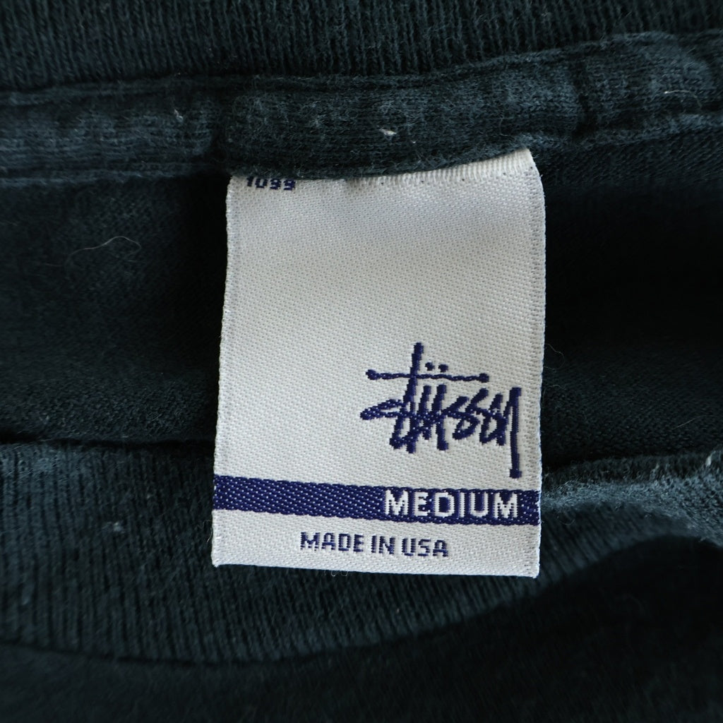 STUSSY(ステューシー) ×Eric Haze 00s OLD Crown Logo Tee エリックヘイズ クラウンロゴ 半袖Tシャツ カットソー 銀タグ ブラック