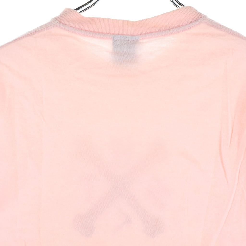 STUSSY(ステューシー) 90s OLD Cross Bone Tee クロスボーン 半袖プリントTシャツ カットソー 紺タグ ピンク