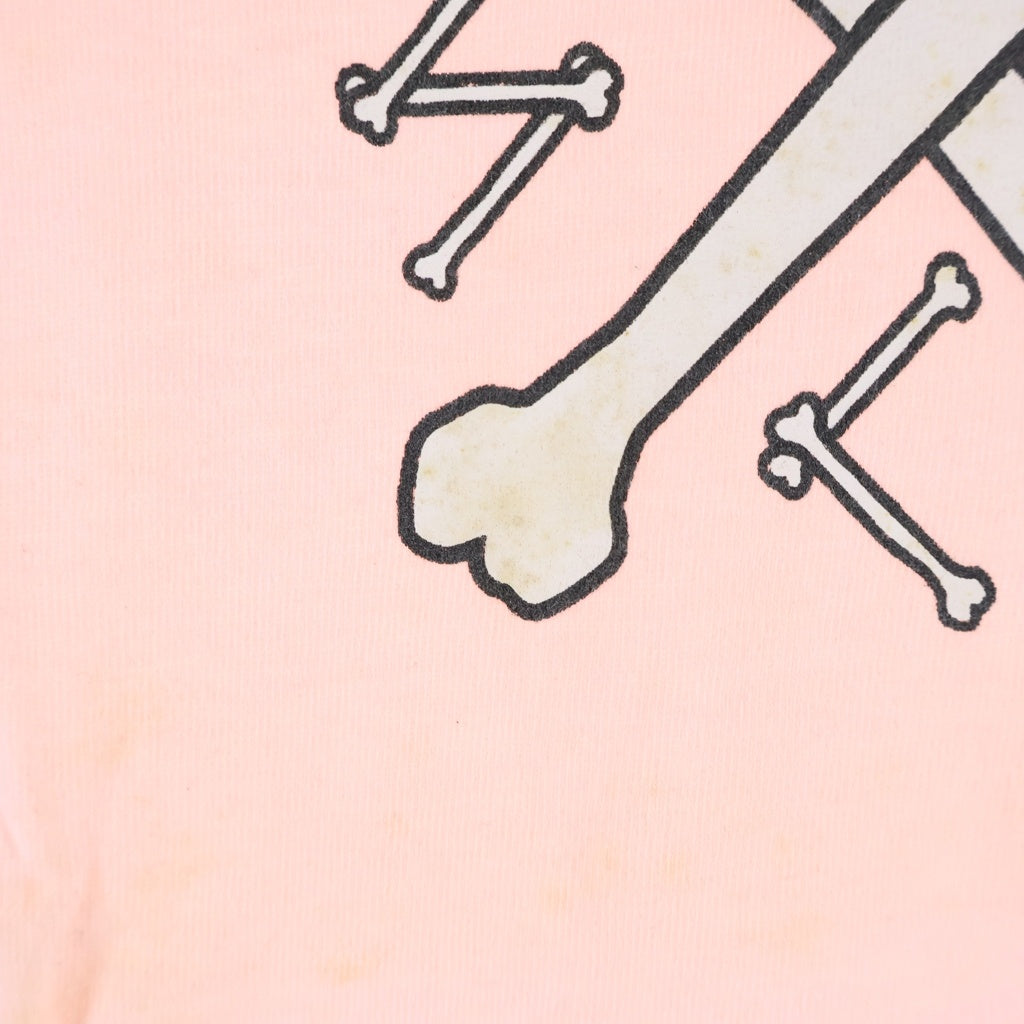 STUSSY(ステューシー) 90s OLD Cross Bone Tee クロスボーン 半袖プリントTシャツ カットソー 紺タグ ピンク