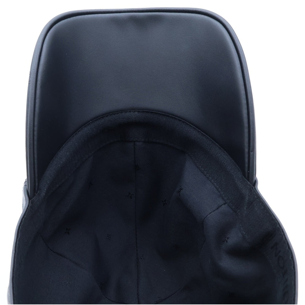 LOUIS VUITTON(ルイヴィトン) モノグラム シャドウ レザー ベースボールキャップ 帽子 ブラック M5473L レディース