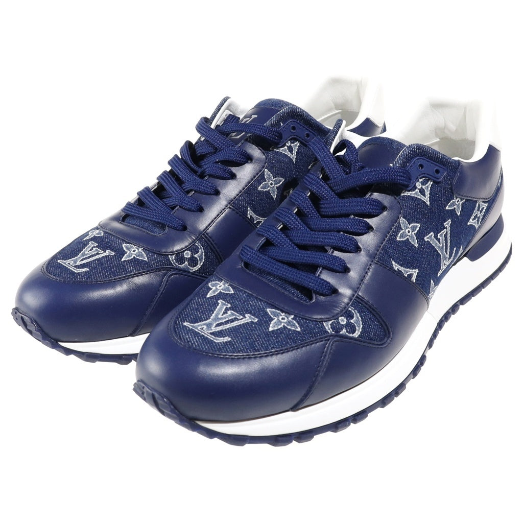 LOUIS VUITTON(ルイヴィトン) ランアウェイライン モノグラム デニム ローカットシューズ スニーカー インディゴ 1AIZYM