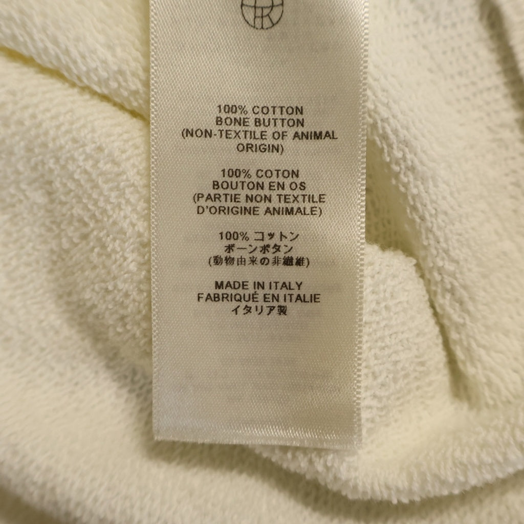 THE ROW(ザロウ) CORZAS TOP コルザ トップ オーバーサイズ コットン プルオーバー 長袖ポロシャツ 5748-Kアイボリー レディース