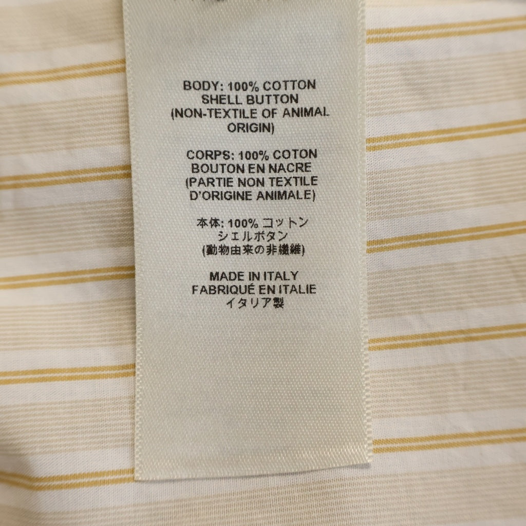 THE ROW(ザロウ) CASTER SHIRT キャスター ストライプ オーガニックコットン レギュラーカラー 長袖シャツ ベージュ 8629-W3584 レディース