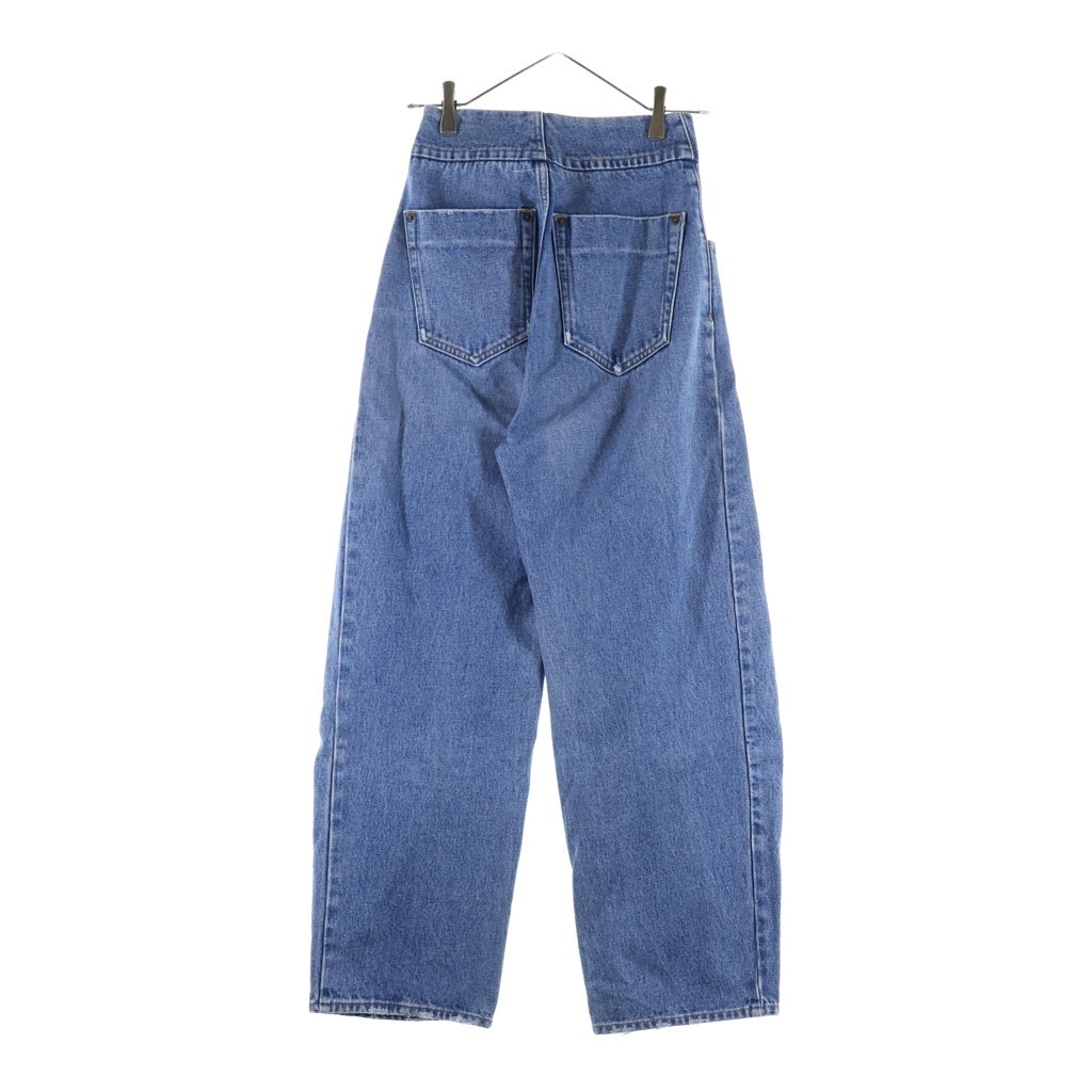 MM6 Maison Margiela(エムエムシックスメゾンマルジェラ) 17SS ボタンフライ ハイウエスト キャロット デニムパンツ インディゴ S52LA0052 S30589 レディース